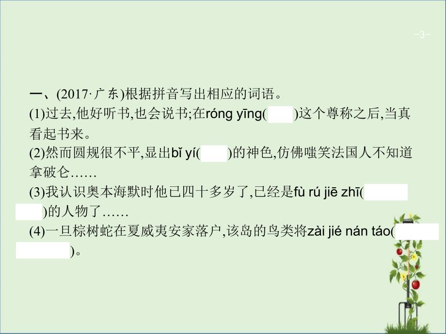 第2部分字词积累中考语文教学培训讲座课件_第3页