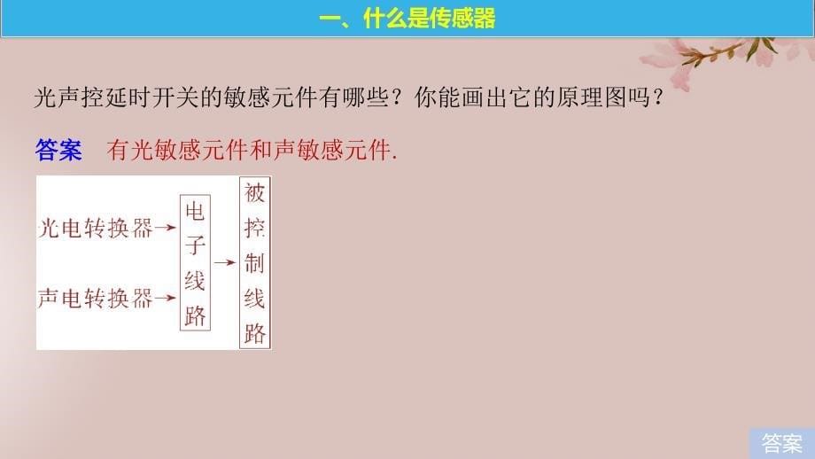 （通用版）2018-2019版高中物理 第4章 传感器与现代社会 4.1-4.2 传感器的原理 探究热敏电阻的温度特性曲线课件 沪科版选修3-2_第5页